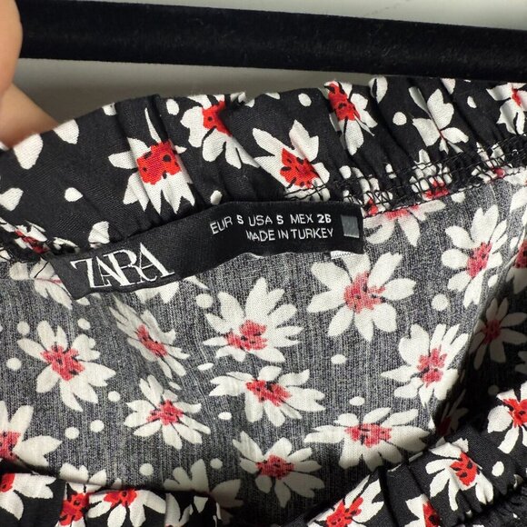 Zara Mini Dress Phoebe Daisy Print Floral Size Small - Picture 6 of 8